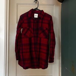 Red Plaid Long Sleeve Shirt